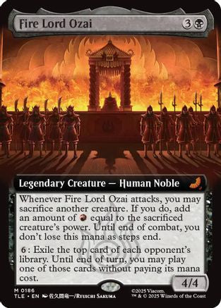 Fire Lord Ozai (Extended Art) (TLE-186)