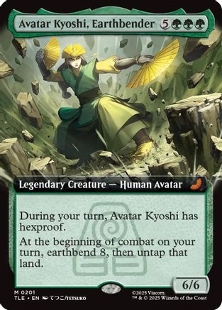 Avatar Kyoshi, Earthbender (Extended Art) (TLE-201) (Foil)