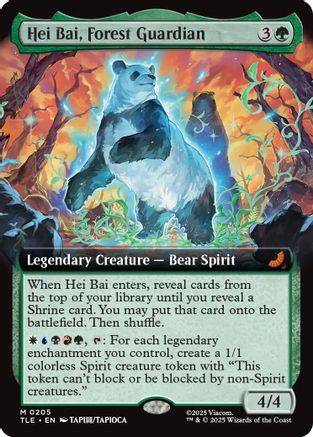 Hei Bai, Forest Guardian (Extended Art) (TLE-205) (Foil)