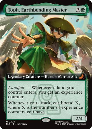 Toph, Earthbending Master (Extended Art) (TLE-209) (Foil)