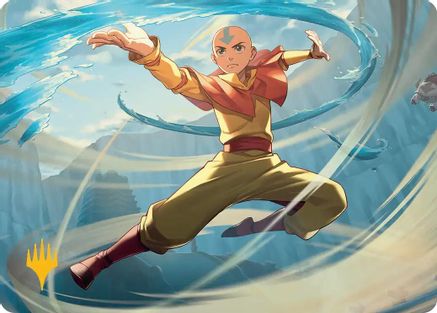 Aang, Swift Savior Art Card (Gold-Stamped Planeswalker Symbol) (ASTLA-020)