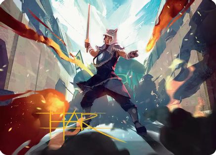 Sokka, Tenacious Tactician Art Card (Gold-Stamped Signature) (ASTLA-023)