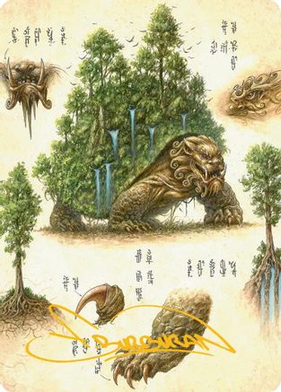 The Lion-Turtle Art Card (Gold-Stamped Signature) (ASTLA-037)