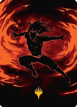 Ozai, the Phoenix King Art Card (Gold-Stamped Planeswalker Symbol) (ASTLA-039)