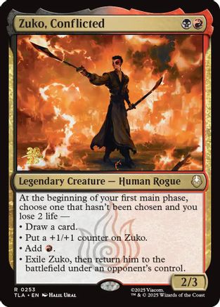 Zuko, Conflicted (PRE-253) (Foil)