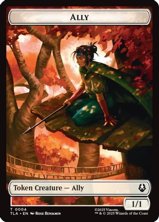 Ally (0004) // Clue (0015) Double-Sided Token (TLA-4 // 15) (Foil)