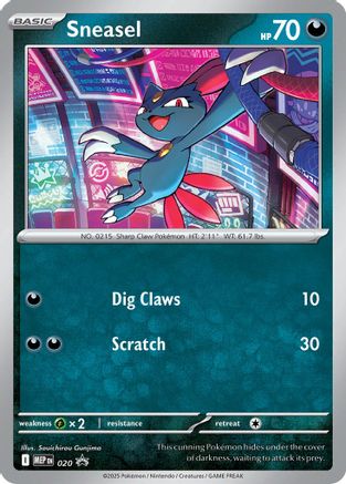 Sneasel (Cosmos Holo) (MEP-020) (Holofoil)