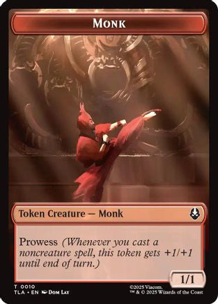 Monk // Food (0021) Double-Sided Token (TLA-10 // 21)