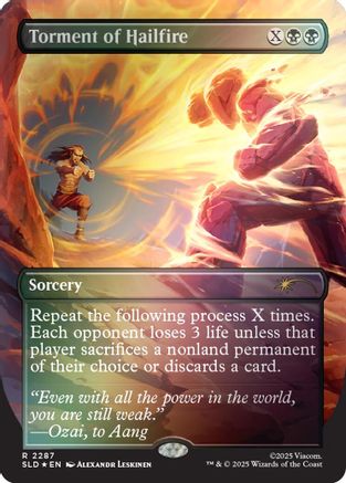 Torment of Hailfire (2287) (Rainbow Foil) (SLD-2287)