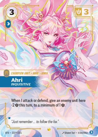 Ahri - Inquisitive (Signature) (SFD-227*) (Foil)