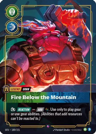 Ornn - Fire Below the Mountain (SFD-189) (Foil)