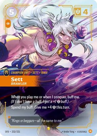 Sett - Brawler (Overnumbered) (SFD-232) (Foil)