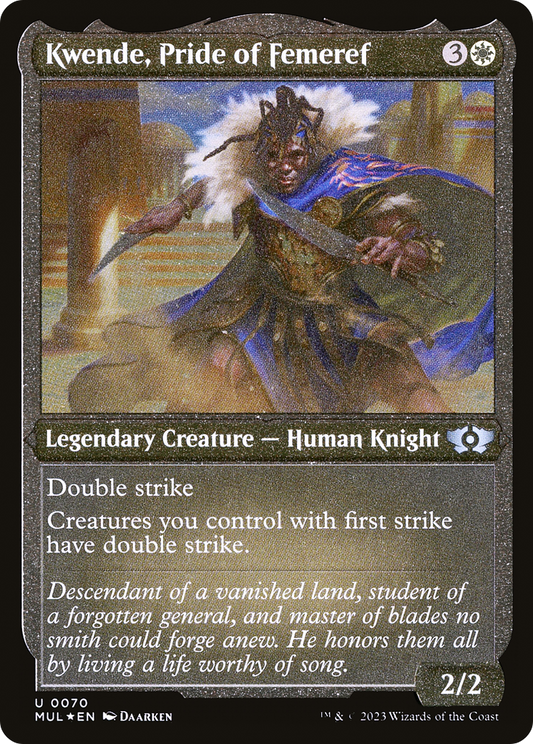 Kwende, Pride of Femeref (MUL-070) (Etched Foil)