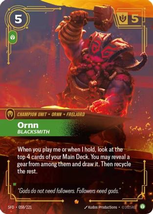 Ornn - Blacksmith (SFD-058) (Foil)