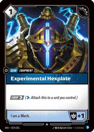 Experimental Hexplate (SFD-073)