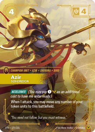 Azir - Sovereign (SFD-177) (Foil)