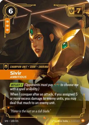 Sivir - Ambitious (SFD-120) (Foil)