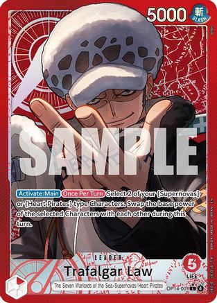 Trafalgar Law (Alternate Art) (OP14-001) (Foil)