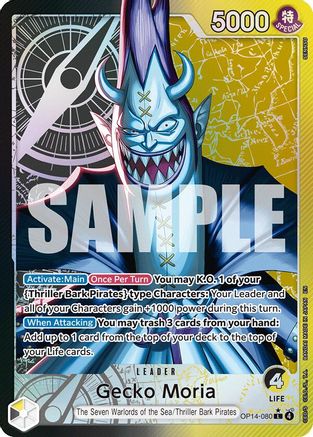 Gecko Moria - OP14-080 (Alternate Art) (OP14-080) (Foil)