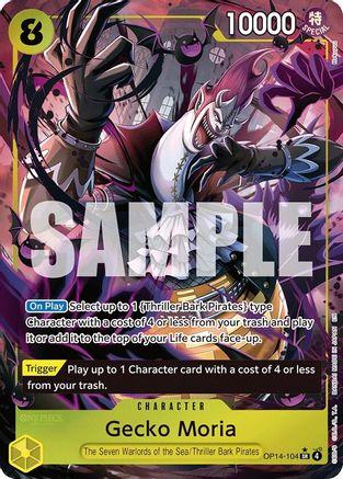 Gecko Moria - OP14-104 (Alternate Art) (OP14-104) (Foil)