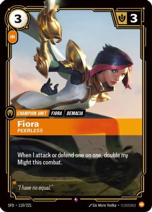 Fiora - Peerless (SFD-110) (Foil)