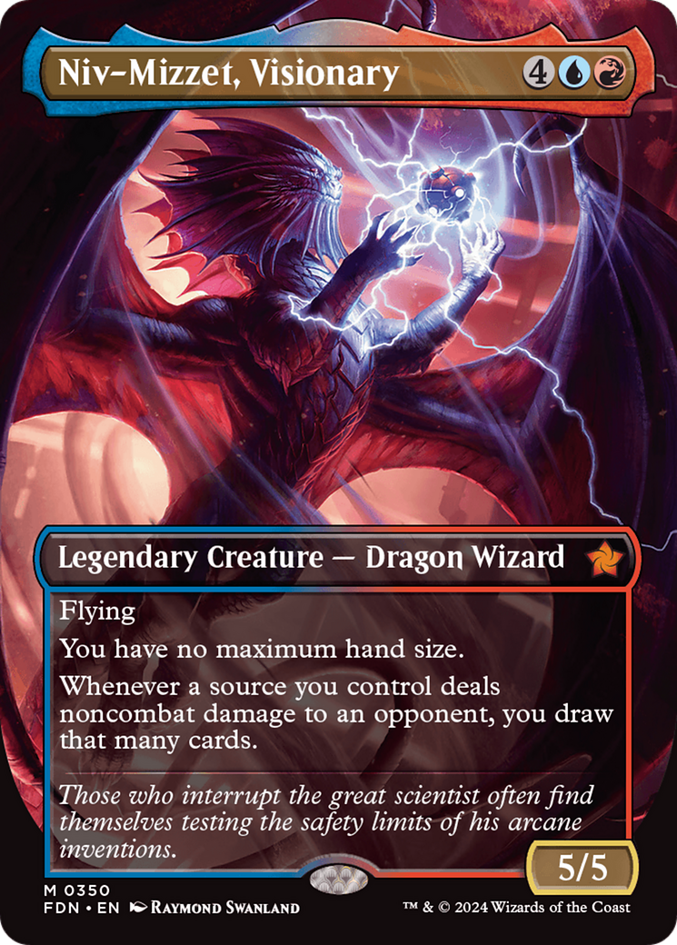 Niv-Mizzet, Visionary (FDN-350) (Borderless)