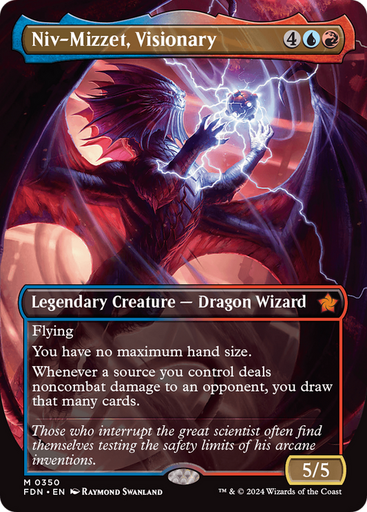 Niv-Mizzet, Visionary (FDN-350) (Borderless)