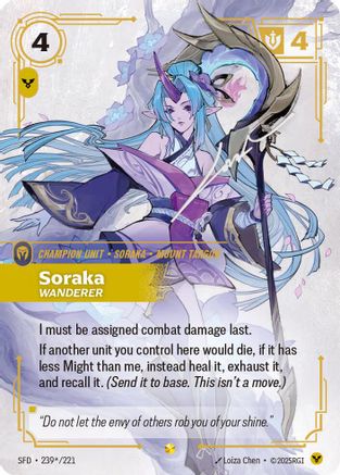 Soraka - Wanderer (Signature) (SFD-239*) (Foil)