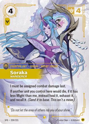 Soraka - Wanderer (Overnumbered) (SFD-239) (Foil)