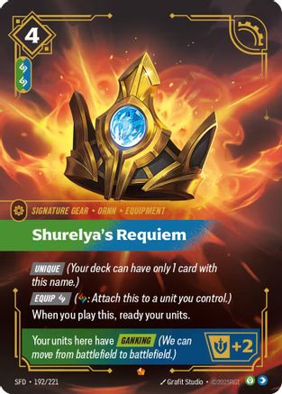 Shurelya's Requiem (SFD-192) (Foil)
