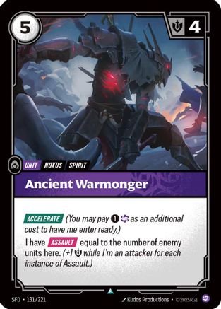 Ancient Warmonger (SFD-131) (Foil)