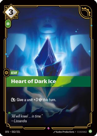 Heart of Dark Ice (SFD-052) (Foil)