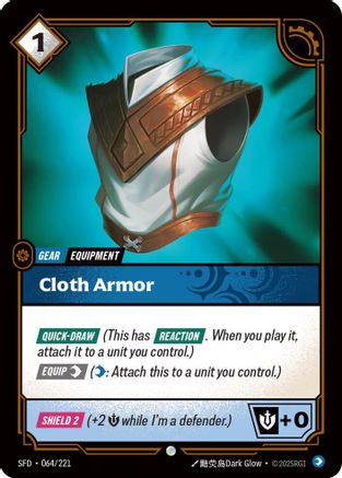 Cloth Armor (SFD-064) (Foil)