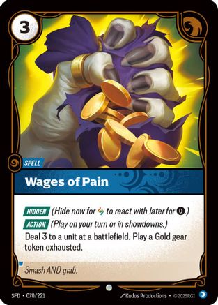 Wages of Pain (SFD-070) (Foil)