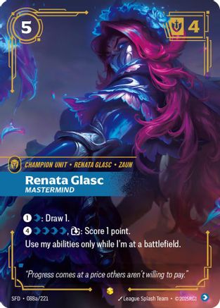 Renata Glasc - Mastermind (Alternate Art) (SFD-088a) (Foil)