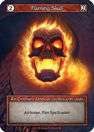 Flaming Skull (Foil) [Gothic]