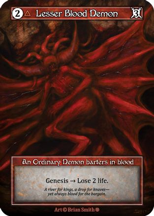 Lesser Blood Demon (Foil) [Gothic]