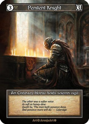 Penitent Knight (Foil) [Gothic]