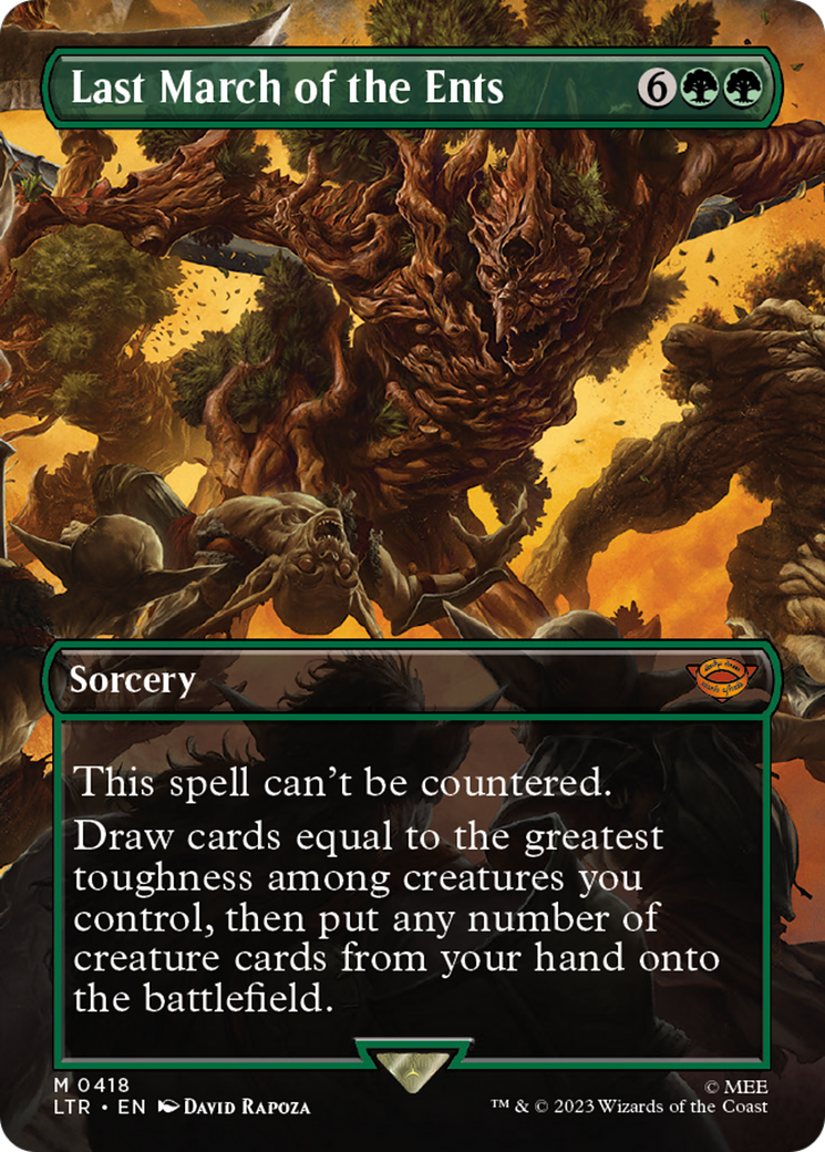 Last March of the Ents (LTR-418) (Borderless) (Foil)