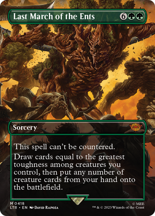 Last March of the Ents (LTR-418) (Borderless) (Foil)