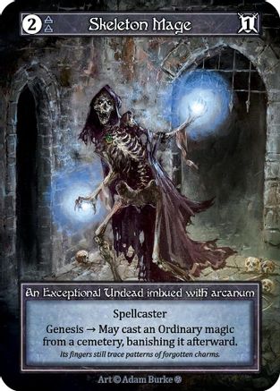 Skeleton Mage (Foil) [Gothic]