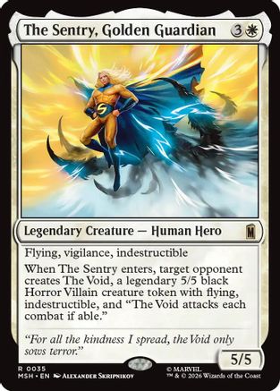 The Sentry, Golden Guardian (MSH-035) (Foil)