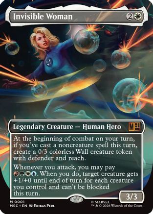 Invisible Woman (Borderless) (MSC-001) (Foil)