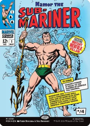 Namor The Sub-Mariner (Borderless) (MSH-391) (Foil)