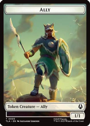 Ally (0005) // Clue (0018) Double-Sided Token (TLA-5 // 18) (Foil)