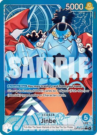 Jinbe - OP14-040 (Alternate Art) (OP14-040) (Foil)