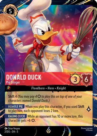 Donald Duck - Pie Slinger (DLPC-002) (Holofoil)