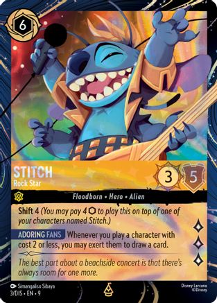 Stitch - Rock Star (DLPC-003) (Holofoil)