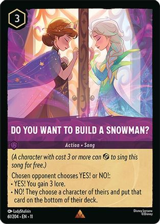 Do You Want To Build A Snowman? (11-061) (Cold Foil)