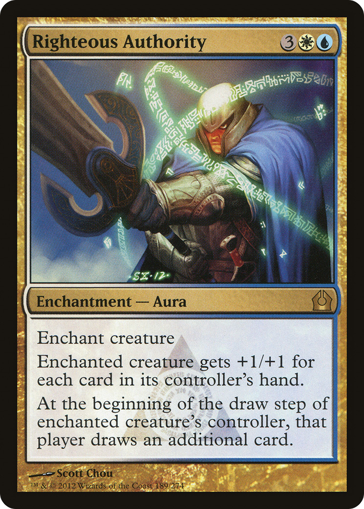 Righteous Authority (RTR-189) (Foil)